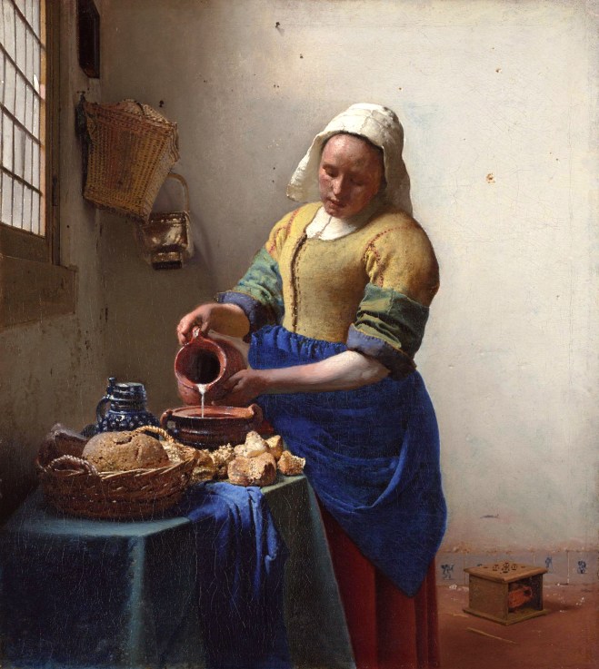 La lechera (1660)_Vermeer